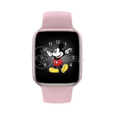 Smartwatch Hw22 Rosa Troca Pulseira Android Ios Cardíaco