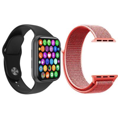 Kit 1 Smartwatch Iwo8 Preto + 1 Pulseira Extra Rosa Shock