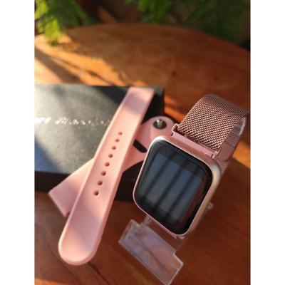 Kit Relógio Smartwatch Rose + 2 Pulseiras + Fone Bluetooth