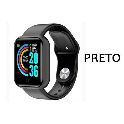 Smartwatch Relogio Digital Led Batimento Foto Musica D20