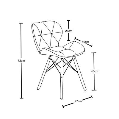 Kit Mesa Jantar Eiffel 120cm Branca + 04 Cadeiras Branca