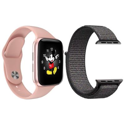 Kit 1 Relógio Smartwatch Ld5 Rosa + 1 Pulseira Cinza