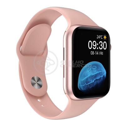 Relógio Smartwatch Hw22 Rosa Ligações Monitor Cardíaco