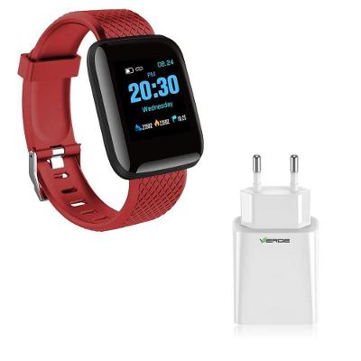 Kit 1 Relógio Smartwatch Verde + 1 Base De Carregador