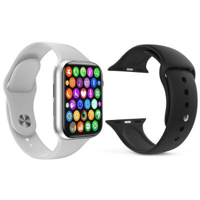 Kit 1 Relógio Smartwatch S Branco + 1 Pulseira Preto