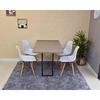 Conjunto Mesa Dobrável Retrátil 120x75 Volpi e 4 Cadeiras Eiffel Branca