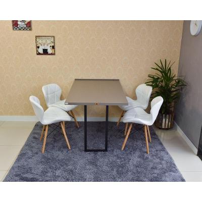 Conjunto Mesa Dobrável Retrátil 120x75 Volpi e 4 Cadeiras Slim Branca