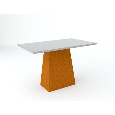Sala Jantar Mesa 1,20m 4 Cadeiras Ypê Off White Wd25