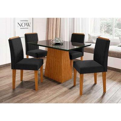 Sala Jantar Jasmin Mesa 1,20me 4 Cadeiras Ana