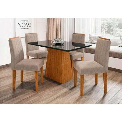 Sala Jantar Jasmin Mesa 1,20me 4 Cadeiras Ana