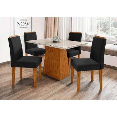 Sala Jantar Jasmin Mesa 1,20me 4 Cadeiras Ana