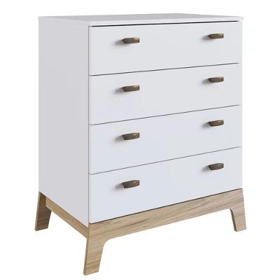 Cômoda Infantil 4 Gavetas 71cm Favo De Mel 003 Branco - Completa Móveis