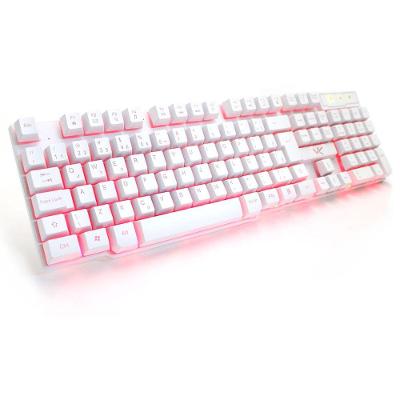 Teclado Gamer Vinik Hydra Usb Abnt2 Branco Led Vermelho - Gt