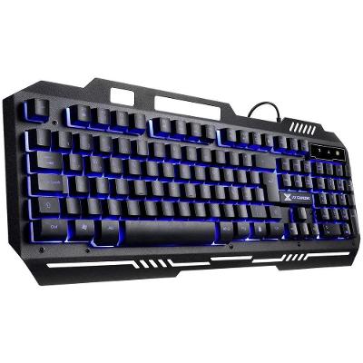 Teclado Gamer Shield Abnt2 Multimidia Led Azul 1.8 Metros Us