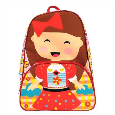 Mochila Kids Escolar - Boneca - Vermelho - Od-mkbo - ó Design