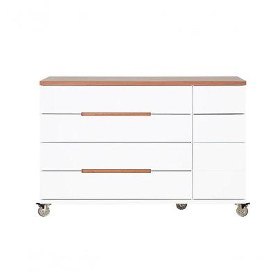 Cômoda Infantil Crescer Sleeper - Branca E Madeira