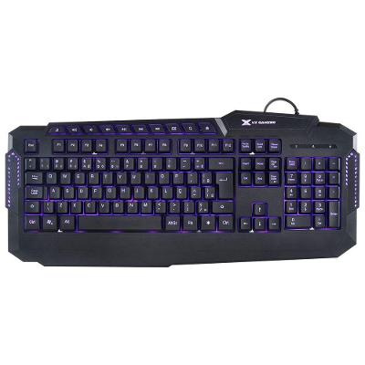 Teclado Usb Gamer Hercules Com Multimidia Led 3 Cores Cabo U