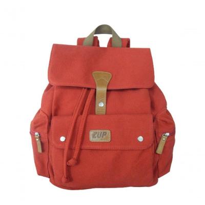 Mochila De Lona Unissex Pan Zup Vermelha