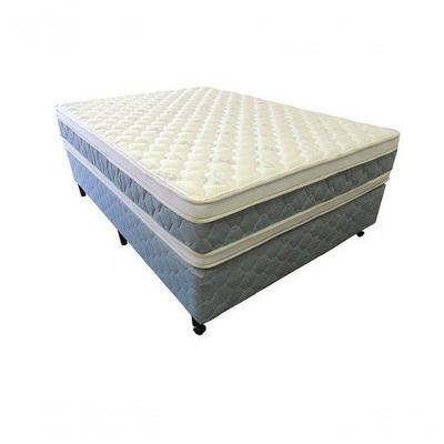 Cama Box + Colchão Castor Casal Five Star Air Double Face Pocket 138x188x61cm
