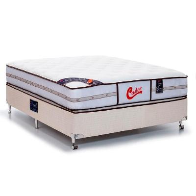 Cama Box + Colchão Castor Casal Vitagel Classic Double Face Pocket 138x188x63cm