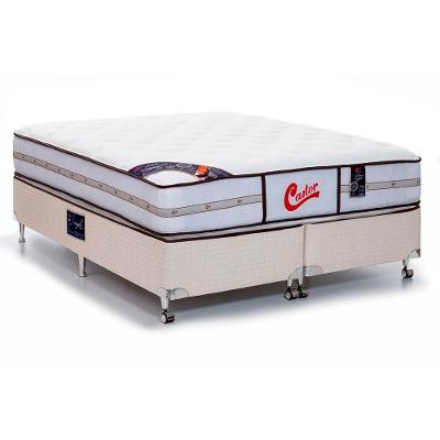 Cama Box + Colchão Castor Queen Vitagel Classic Double Face Pocket 158x198x63cm