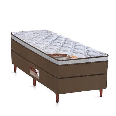 Cama Box + Colchão Castor Solteiro Innovation One Face Pocket 96x203x54cm