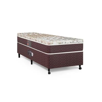 Cama Box + Colchão Castor Solteiro Class One Face Híbrido 88x188x52cm