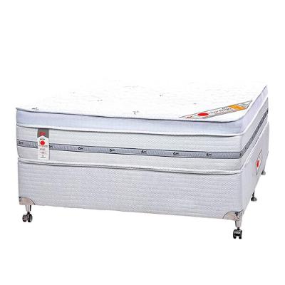 Cama Box + Colchão Castor Casal Niponpedic One Face Pocket 138x188x60cm