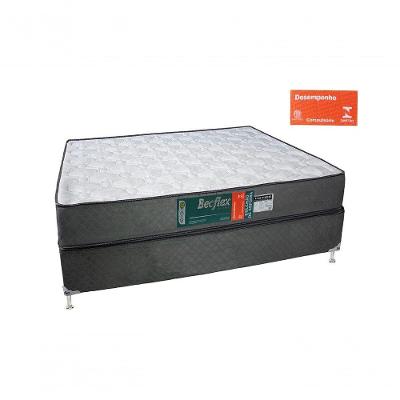 Conjunto Box Completo Casal Becflex Titan Diamond 1,38 x 1,88 x 0,50 (Cama Box + Colchão Colchão Espuma)
