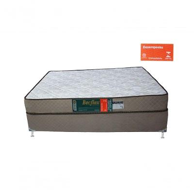 Conjunto Box Completo Casal Becflex Titan Gold 1,38 x 1,88 x 0,46 (Cama Box + Colchão Colchão Espuma)
