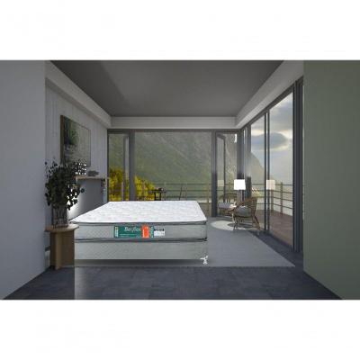 Conjunto Box Completo Viúva Becflex Titan Diamond Pillow 1,28 x 1,88 x 0,54 (Cama Box + Colchão Colchão Espuma)