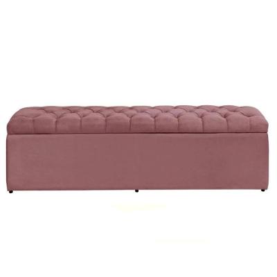 Báu Calçadeira Sapateira Dubai 1,58 Mt-veludo Rosa