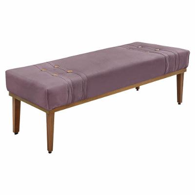 Calçadeira Recamier Queen 1,60m Gênova Veludo Uva