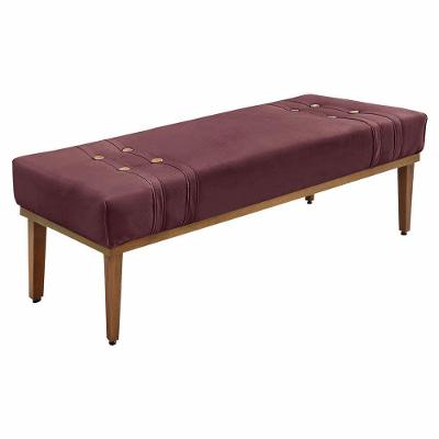 Calçadeira Recamier Queen 1,60m Gênova Vinho Pallazio
