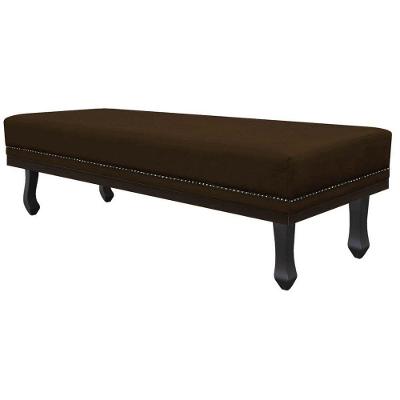 Calçadeira Casal P02 140 Cm Para Cama Box Corano Marrom