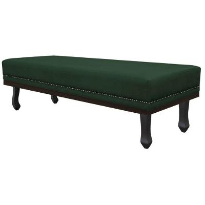 Calçadeira Queen Orlando P02 160cm Suede Verde