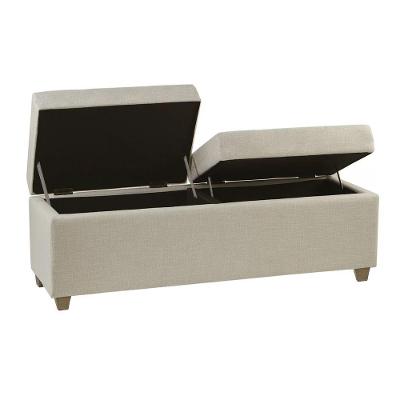 Recamier Bau Madri 1,60m Suede Bege - Inova Decor