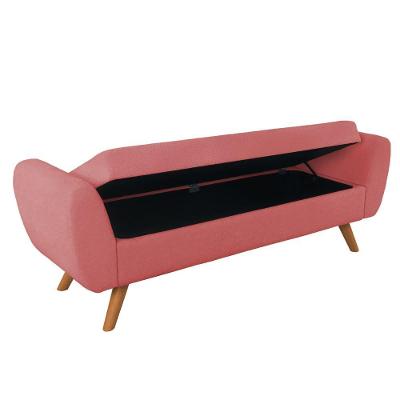 Recamier Bau Italia 1,20m Suede Rose - Inova Decor