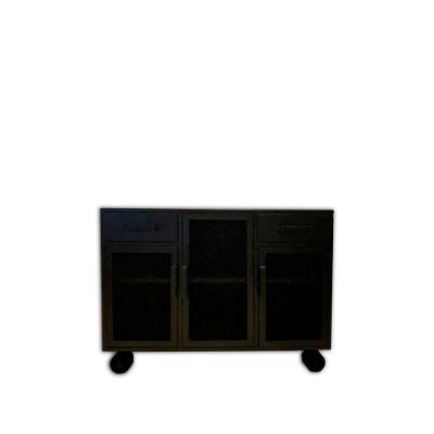 Buffet Aparador Bronx Estilo Industrial Em Ferro 200cm