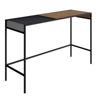 Aparador Dinâmico Industrial York Artesano 120 Cm (Largura) Em Mdp Vermont Com Nicho Aço Preto