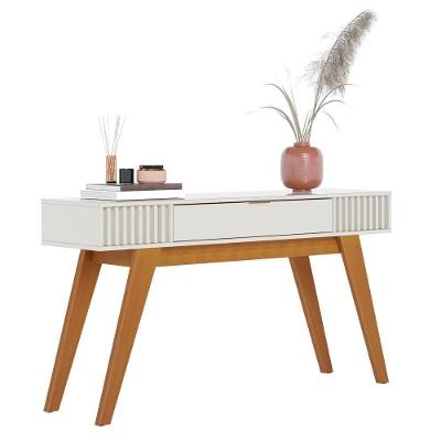 Aparador Decorativo 01 Gaveta Delta C04 Freijó Off White