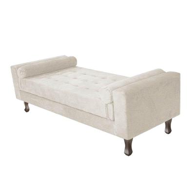 Recamier Baú Félix Solteiro 90cm Corano Bege