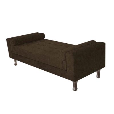 Recamier Baú Félix Solteiro 195cm Corano Marrom