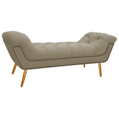 Calçadeira Estofada Veneza 195 Cm King Size Linho