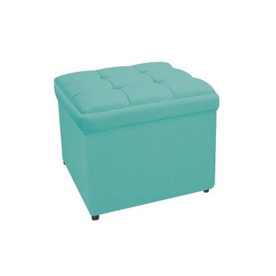 Calçadeira Copenhague 90cm Solteiro Suede Azul Tiffany
