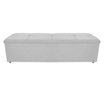 Calçadeira Munique 160cm Queen Size Corano Branco