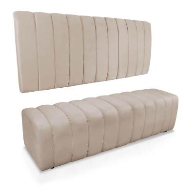 Kit Calçadeira Painel Olivia King 195cm Bege