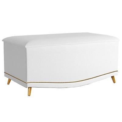 Calçadeira Baú Solteiro 90cm Imperial J02 Corano Branco