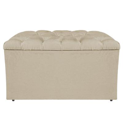 Calçadeira Liverpool 90cm Solteiro Corano Bege