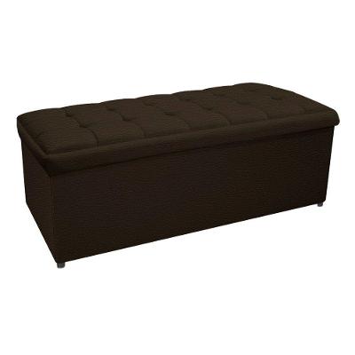 Calçadeira Copenhague 160cm Queen Size Corano Marrom